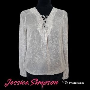 Jessica Simpson Sheer Long sleeve blouse